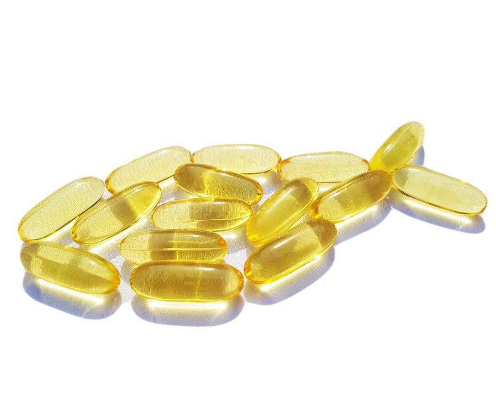 ryba ułożona z tabletek